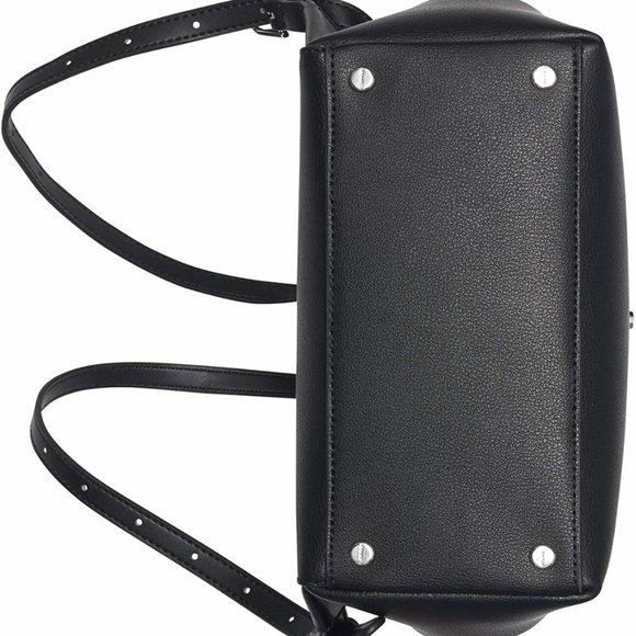 Calvin Klein Leather Statement Backpack Black NWT